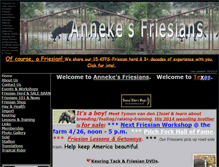 Tablet Screenshot of annekesfriesians.com